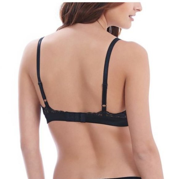 NWOT Wacoal Lace Affair Bralette in Black & Granite (34A/B) - Picture 2 of 6